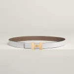 Mini Constance belt buckle & Reversible leather strap 24 mm - Image 2